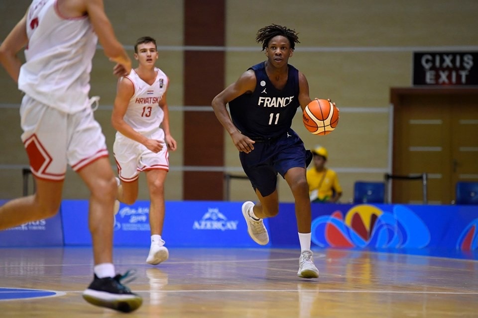 Melvin Ajinça, Champion de France U15 2018 de Basketball